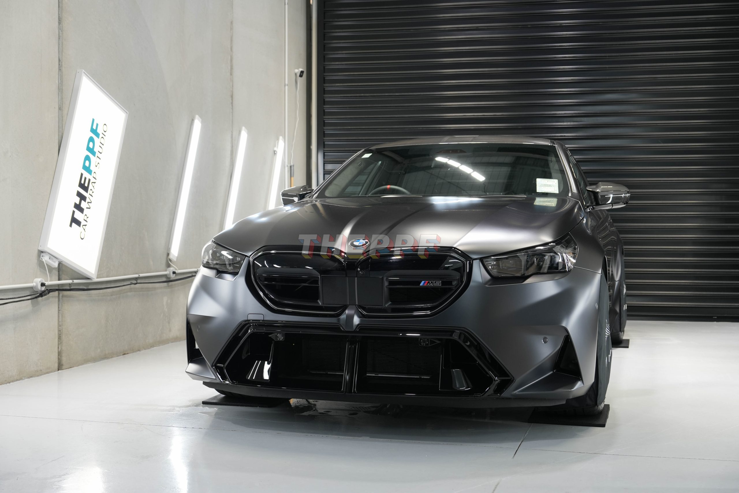 the ppf 2025 new bmw m5 matte paint protection film wrap auckland