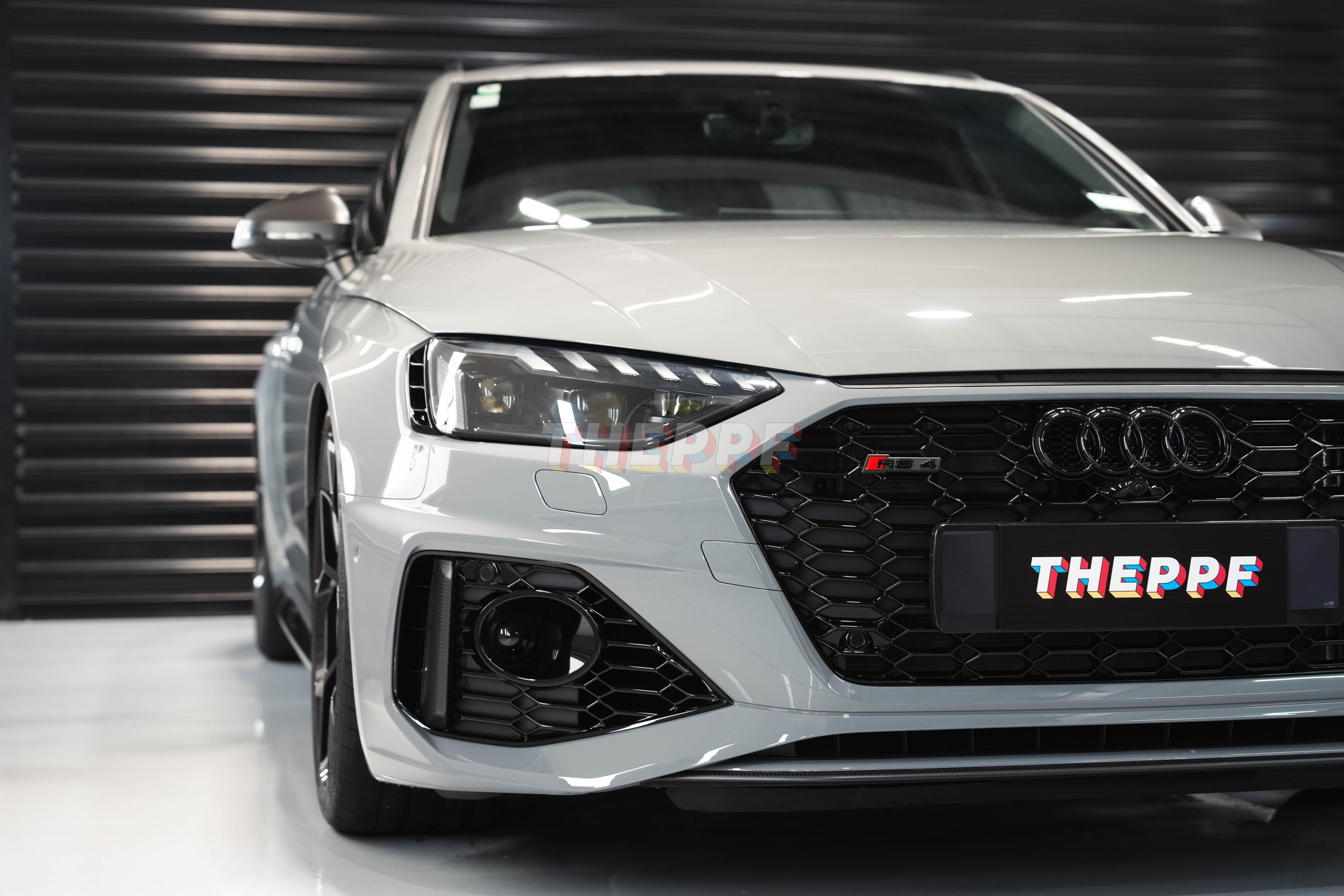 the ppf audi rs 4 competition car paint protection film wrap auckland