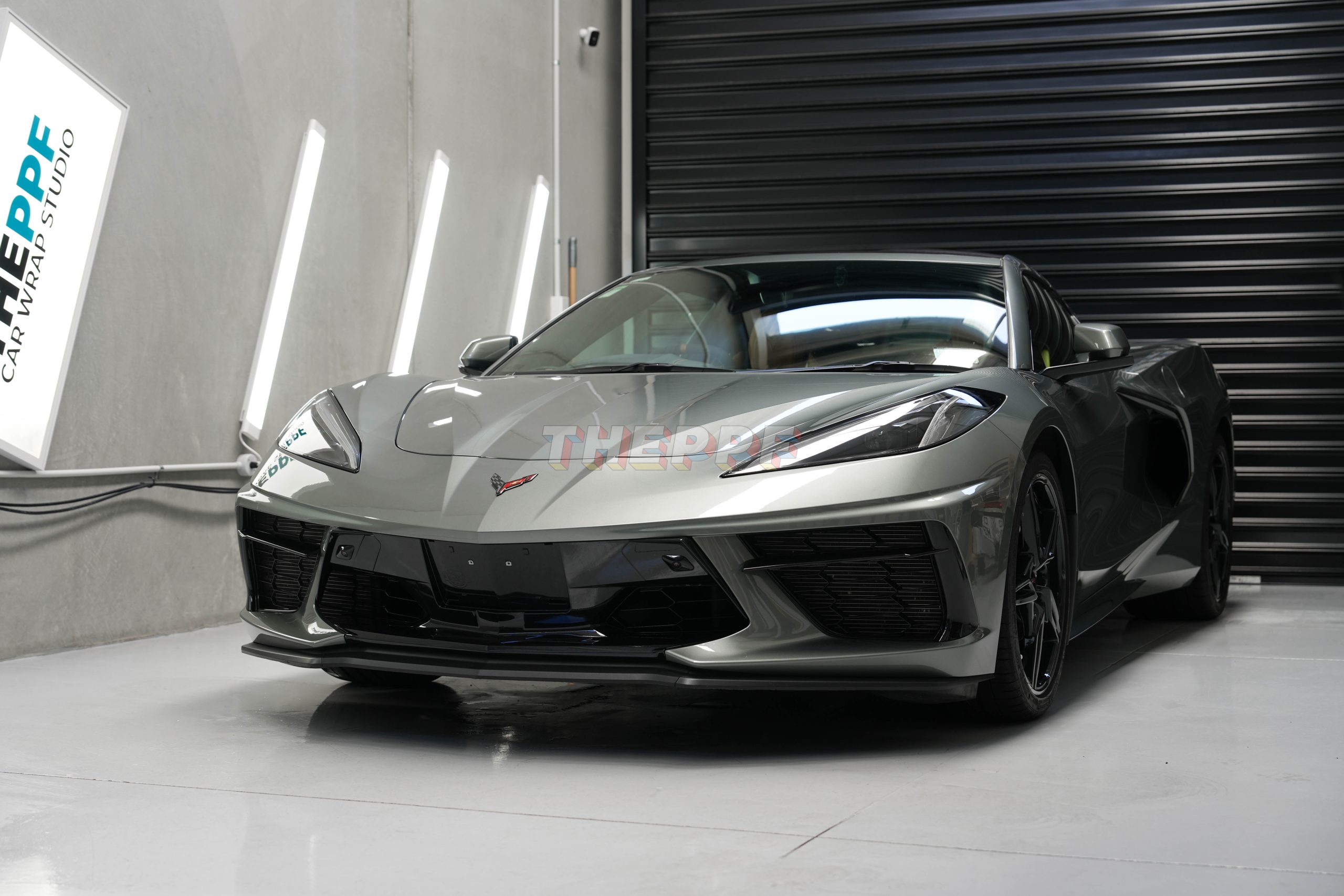 the ppf corvette c8 stingray paint protection film wrap auckland