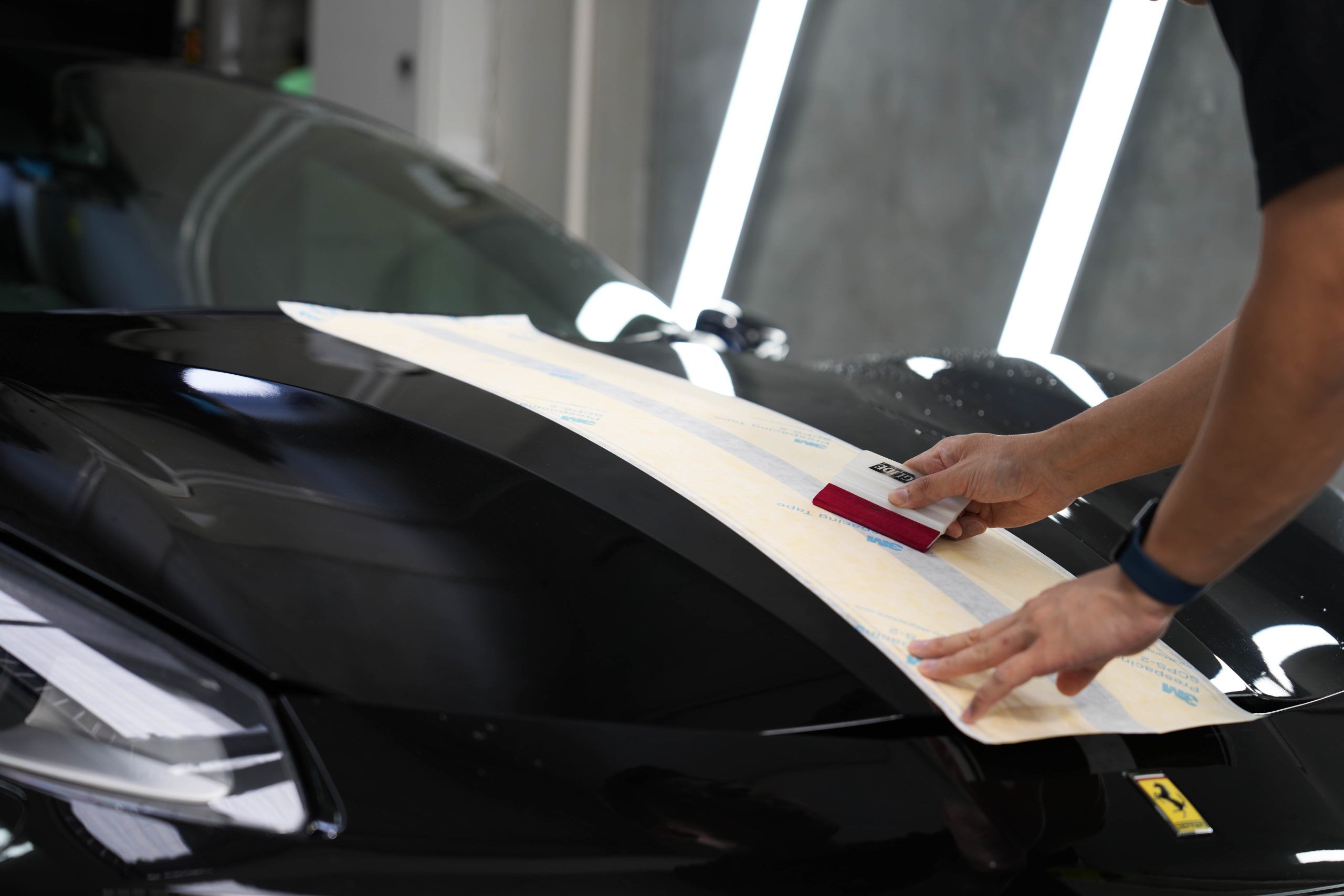 the ppf ferrari car paint protection wrap auckland