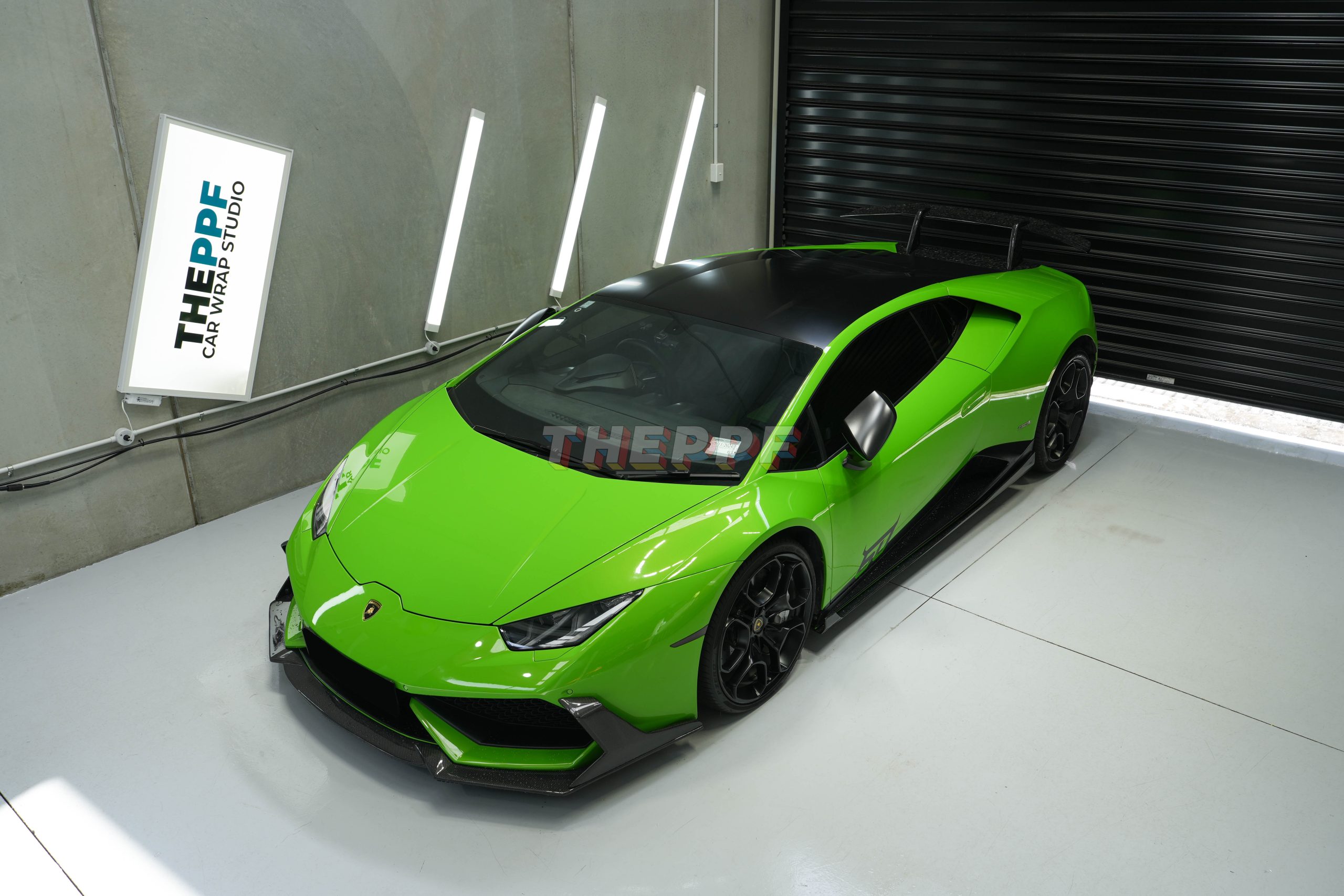 the ppf lamborghini huracan supercar paint protection film wrap auckland