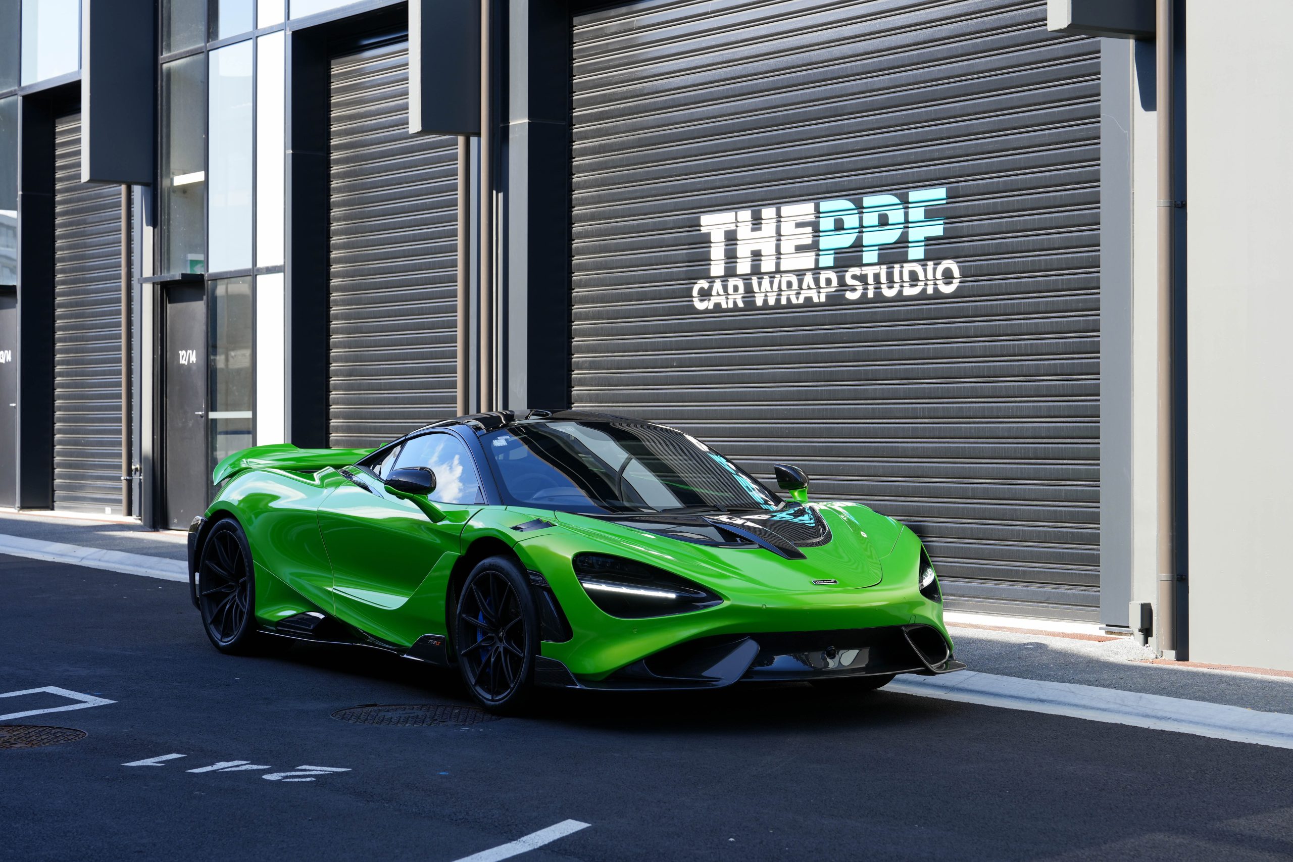 the ppf mclaren 765lt paint protection car wrap auckland