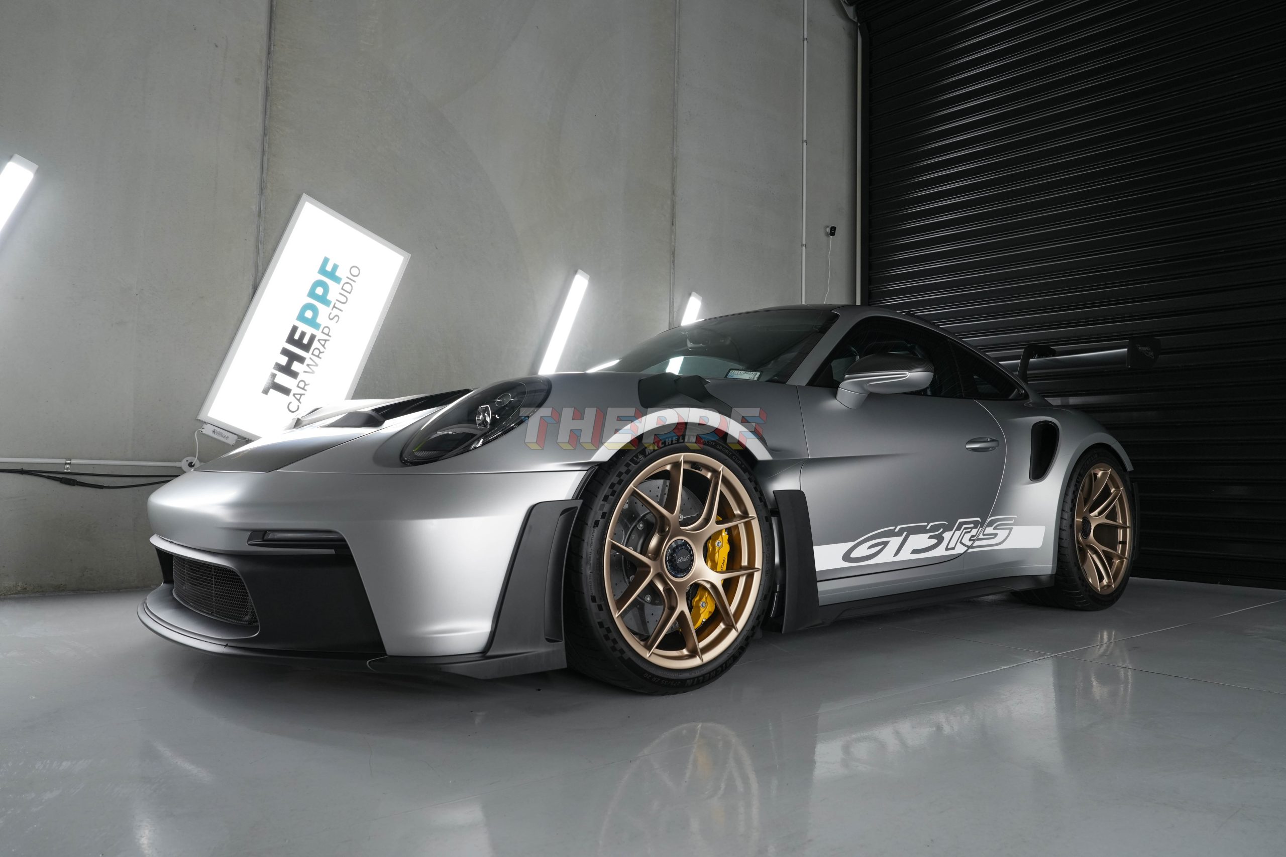 the ppf porsche 992 gt3rs supercar matte paint protection film wrap auckland