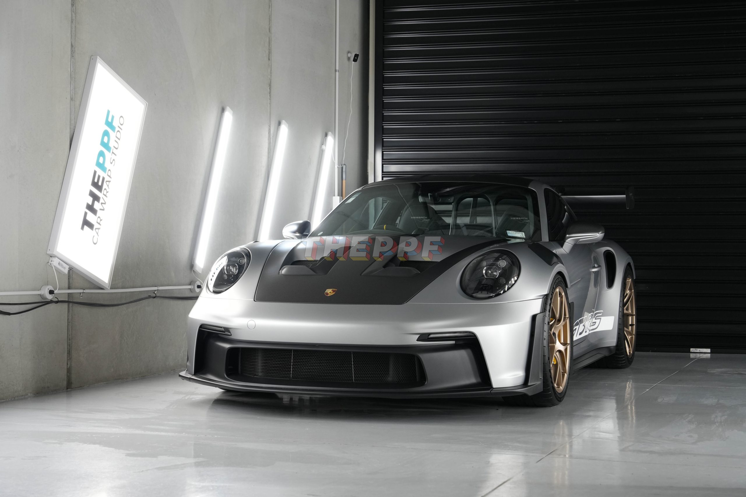 the ppf porsche 992 gt3rs supercar matte paint protection film wrap auckland