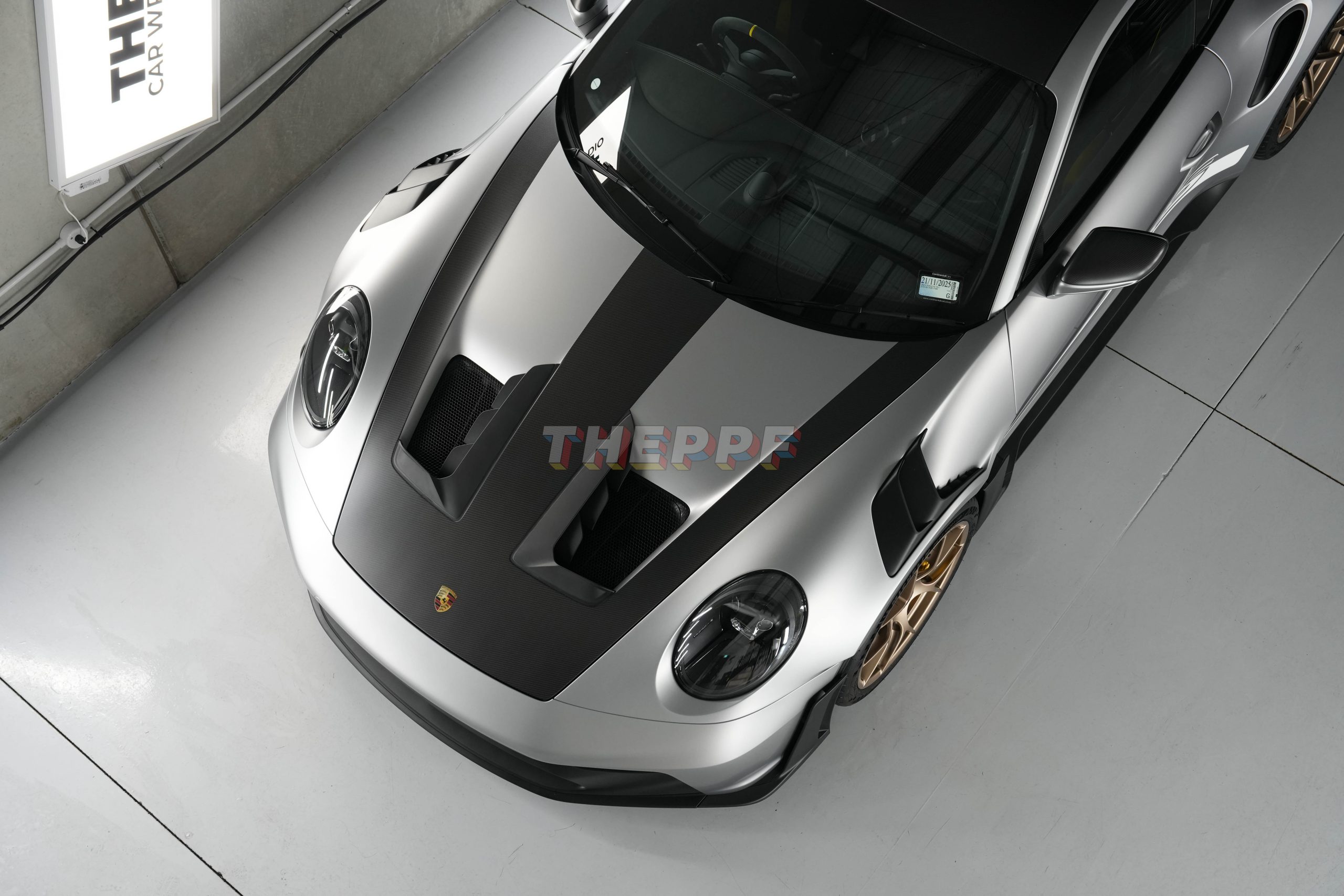 the ppf porsche 992 gt3rs supercar matte paint protection film wrap auckland