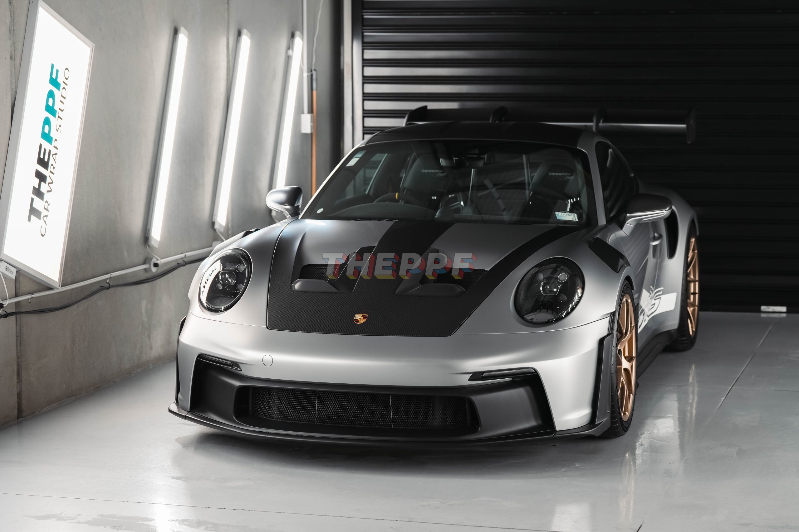 the ppf porsche 992 gt3rs supercar matte paint protection film wrap auckland