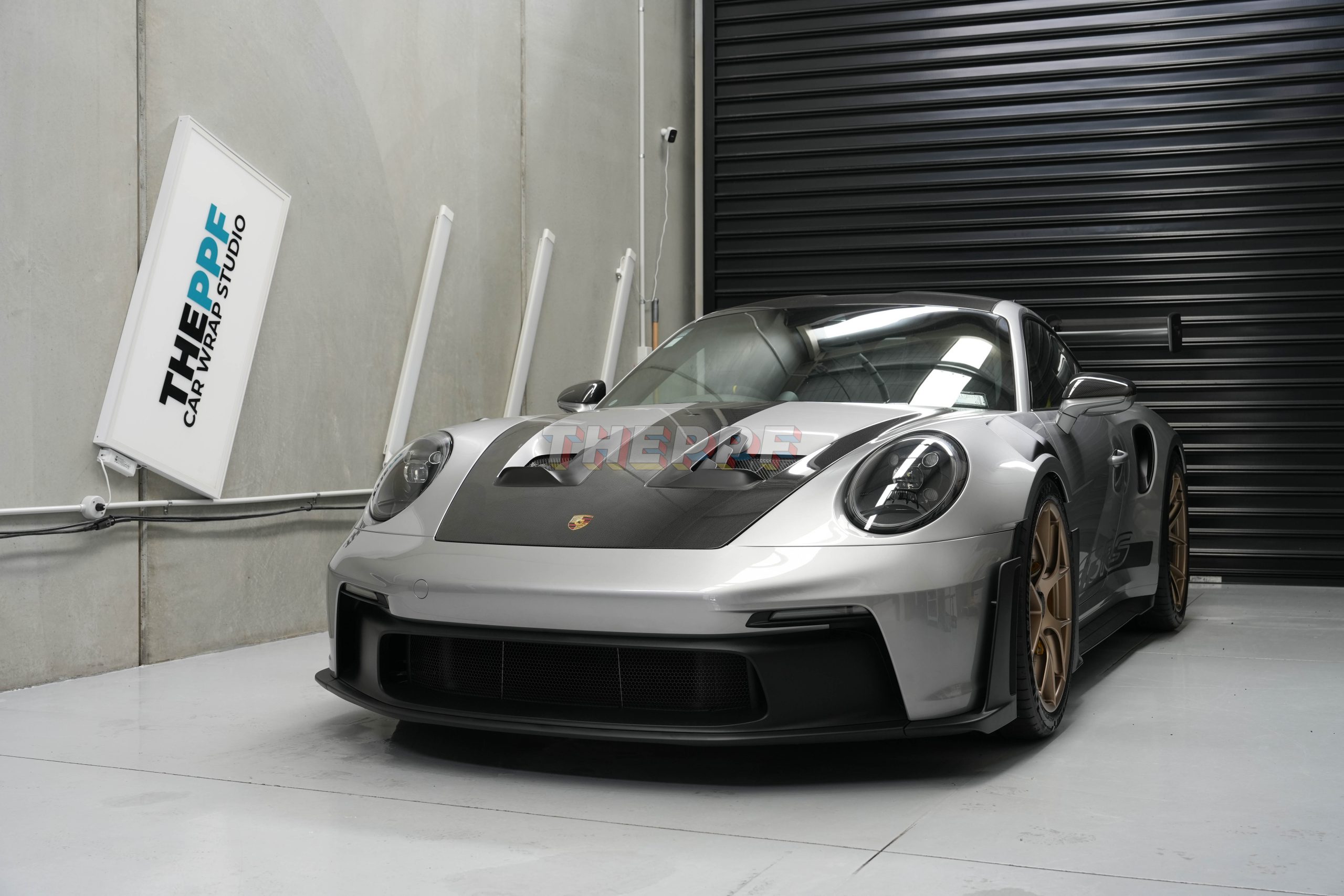 the ppf porsche 911 gt3rs 992 super car paint protection film wrap auckland-00473