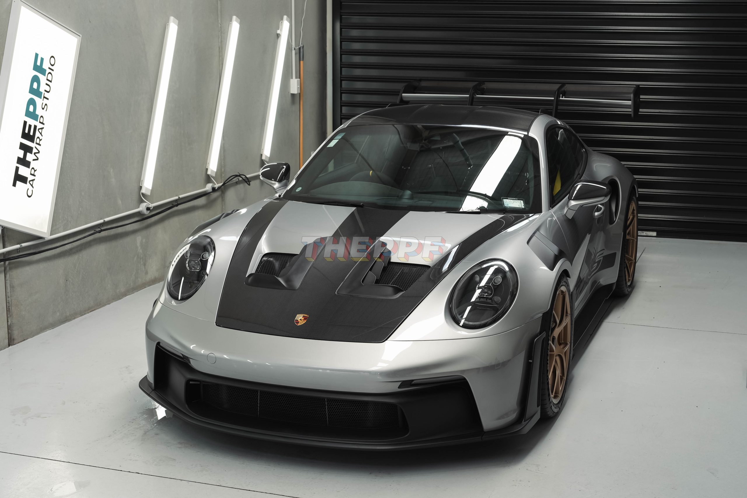 the ppf porsche 911 gt3rs 992 super car paint protection film wrap auckland