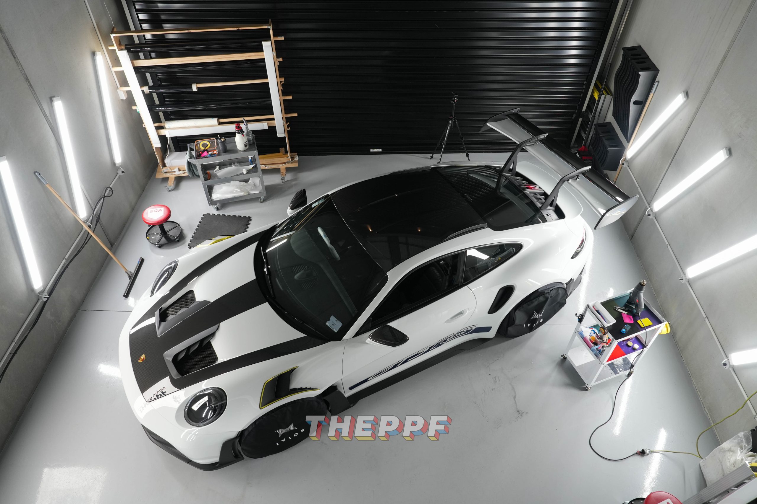 the ppf porsche 992 gt3rs car paint protection film wrap auckland