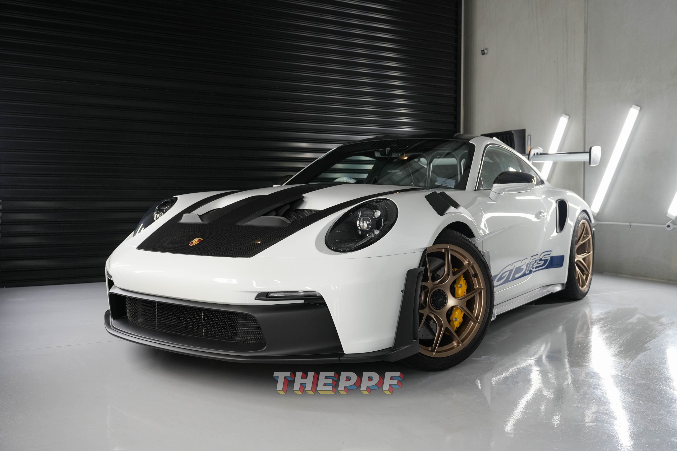 the ppf porsche 992 gt3rs car paint protection film wrap auckland