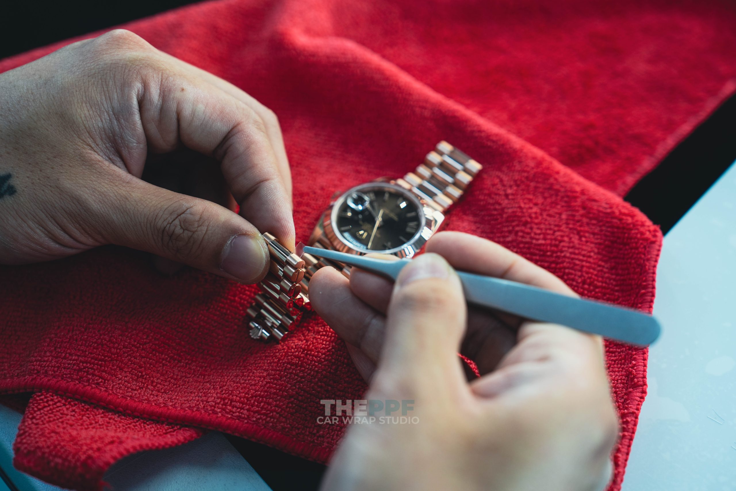 the ppf rolex daydate watch protection film wrap auckland